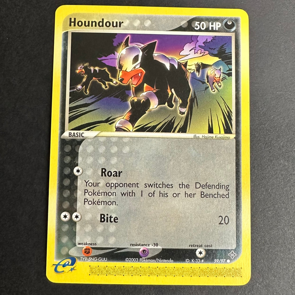 Pokemon TCG Houndour EX Dragon 59/97 Common Normal Near Mint